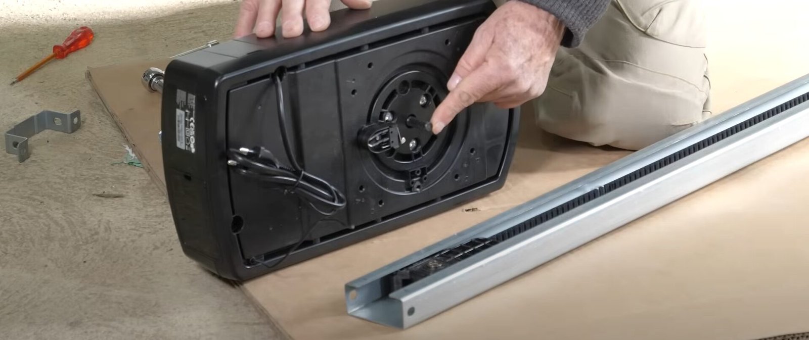 Technician conducting a professional garage door opener repair – Bradenton FL Garage Door Repair ensures enhanced home security and functionality